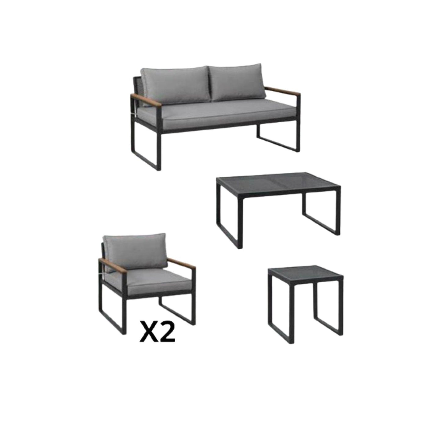 Juego de patio completo