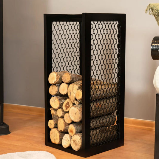 Leñero metal desplegado