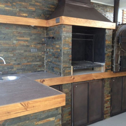 Puertas bajo parrillero en hierro