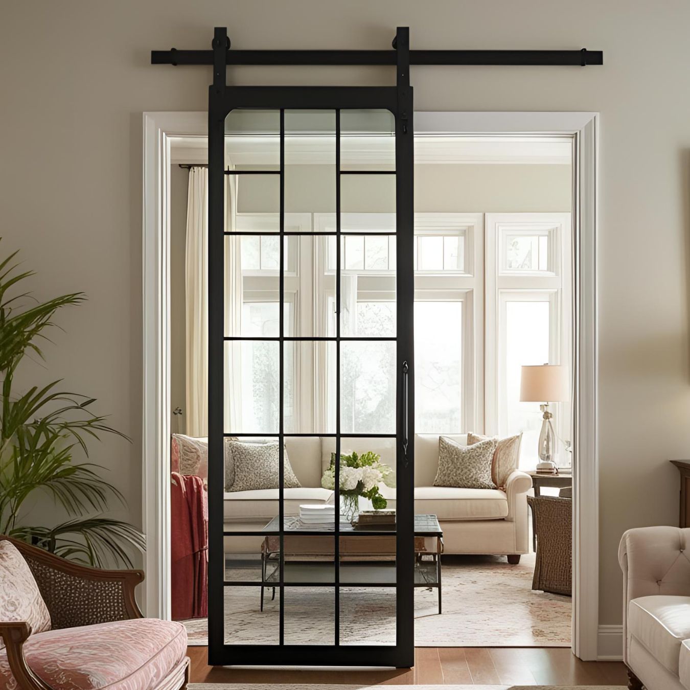 Puerta estilo granero