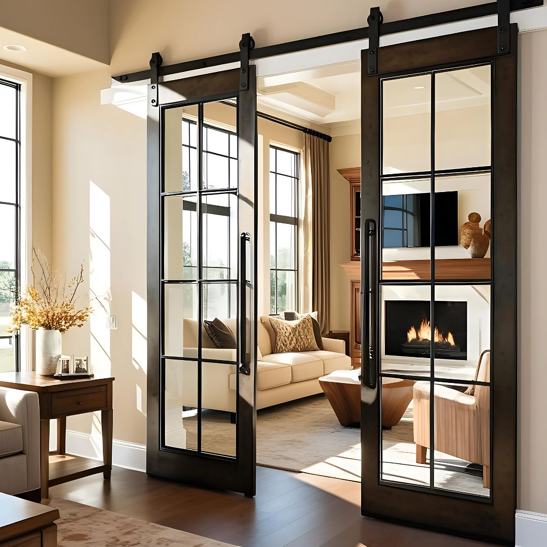 Puerta estilo granero