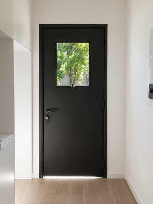 Puerta Exterior con ventana